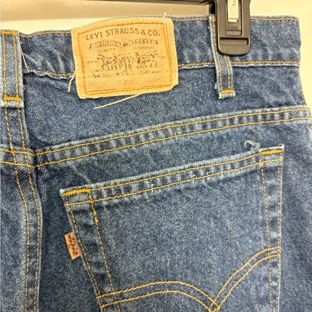 Vtg 90s Levis 540 Orange Tab Jeans Mens 34x29 Relaxed Tapered Blue Denim USA